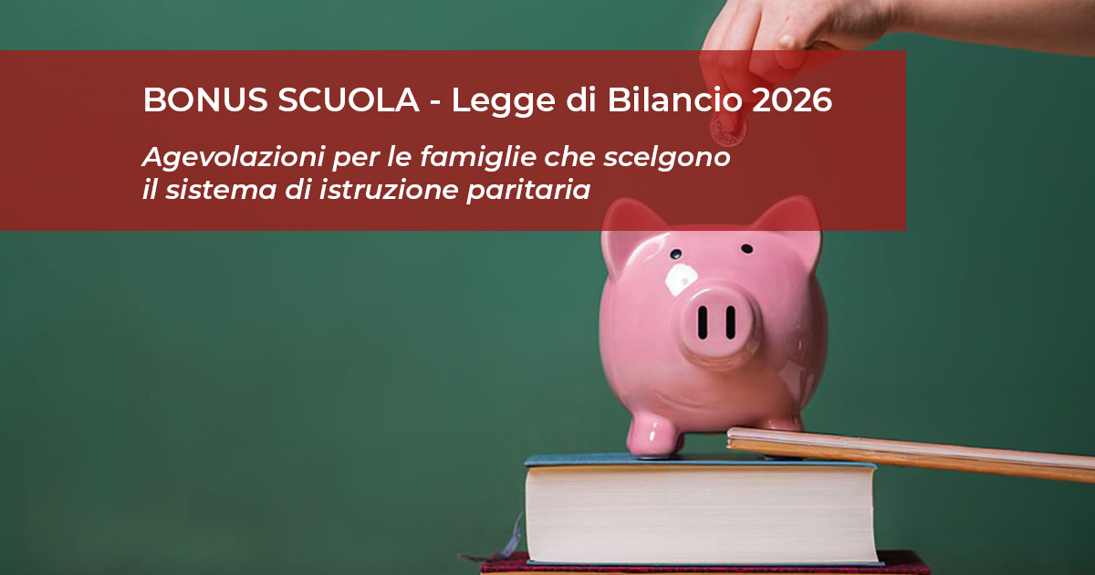 BONUS SCUOLA  – Legge di Bilancio 2026